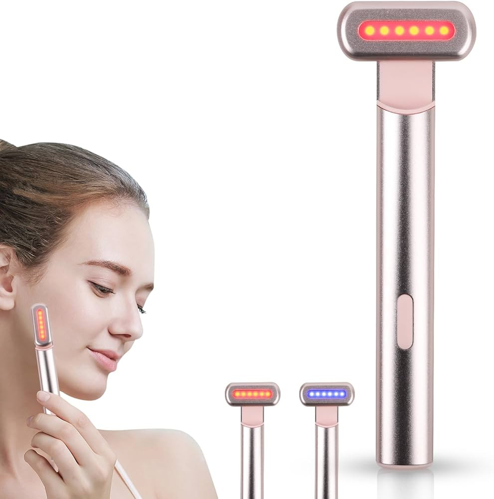 4-in-1 Facial Wand (Silver(Red&Blue Light)) | Amazon (US)