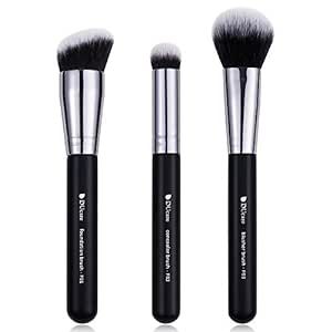 DUcare Makeup Kabuki Brushes 3Pcs Foundation Brush& Concealer Brush& Blusher Brush Face Blush Bro... | Amazon (US)