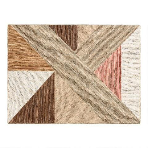 Natural Fiber Geometric Mixed Media Wall Decor | World Market