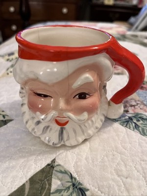 VTG 1950s Napco Winking Santa Head Mug 3.25" Tall - Nice! | eBay US