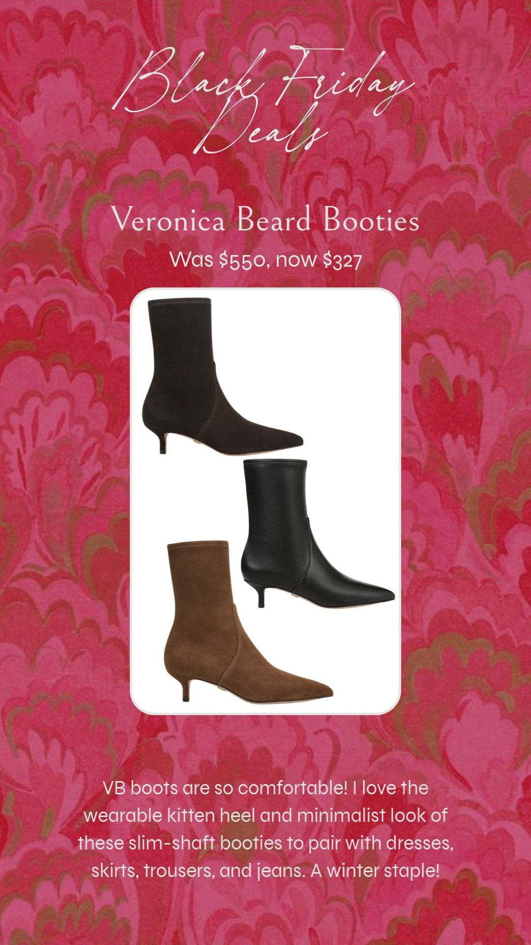 Over $200 off these staple booties! I love the walkable heel height and all my VB shoes are so comfortable and true to size. Great for day to night, the office, winter events, date night, girls night, and more. 

black friday shoes, black friday boots, black friday deals, cyber week, black friday fashion 

 #LTKCyberWeek #LTKHoliday #LTKSaleAlert