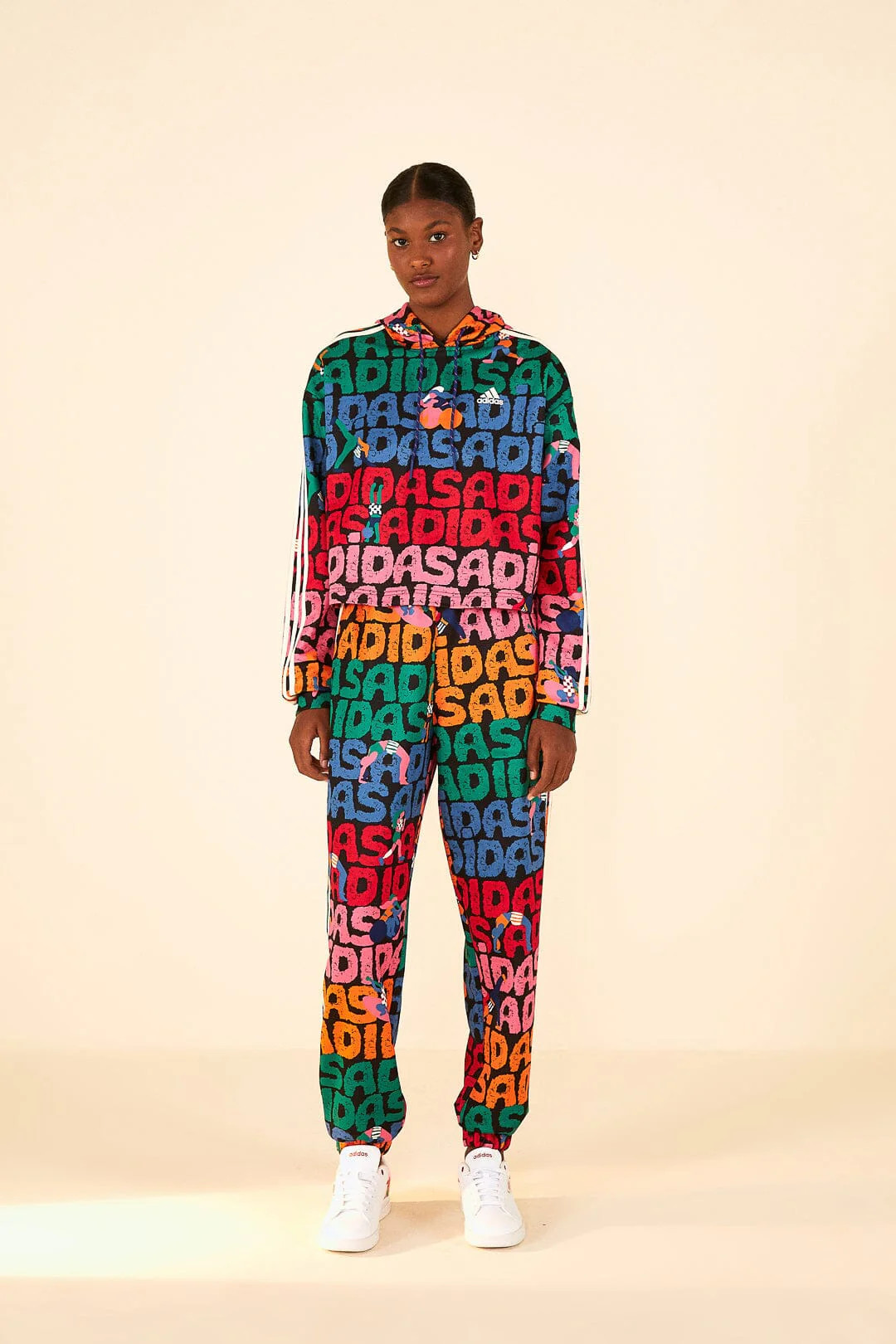 Adidas Farm Hoodie Black | FarmRio (US)