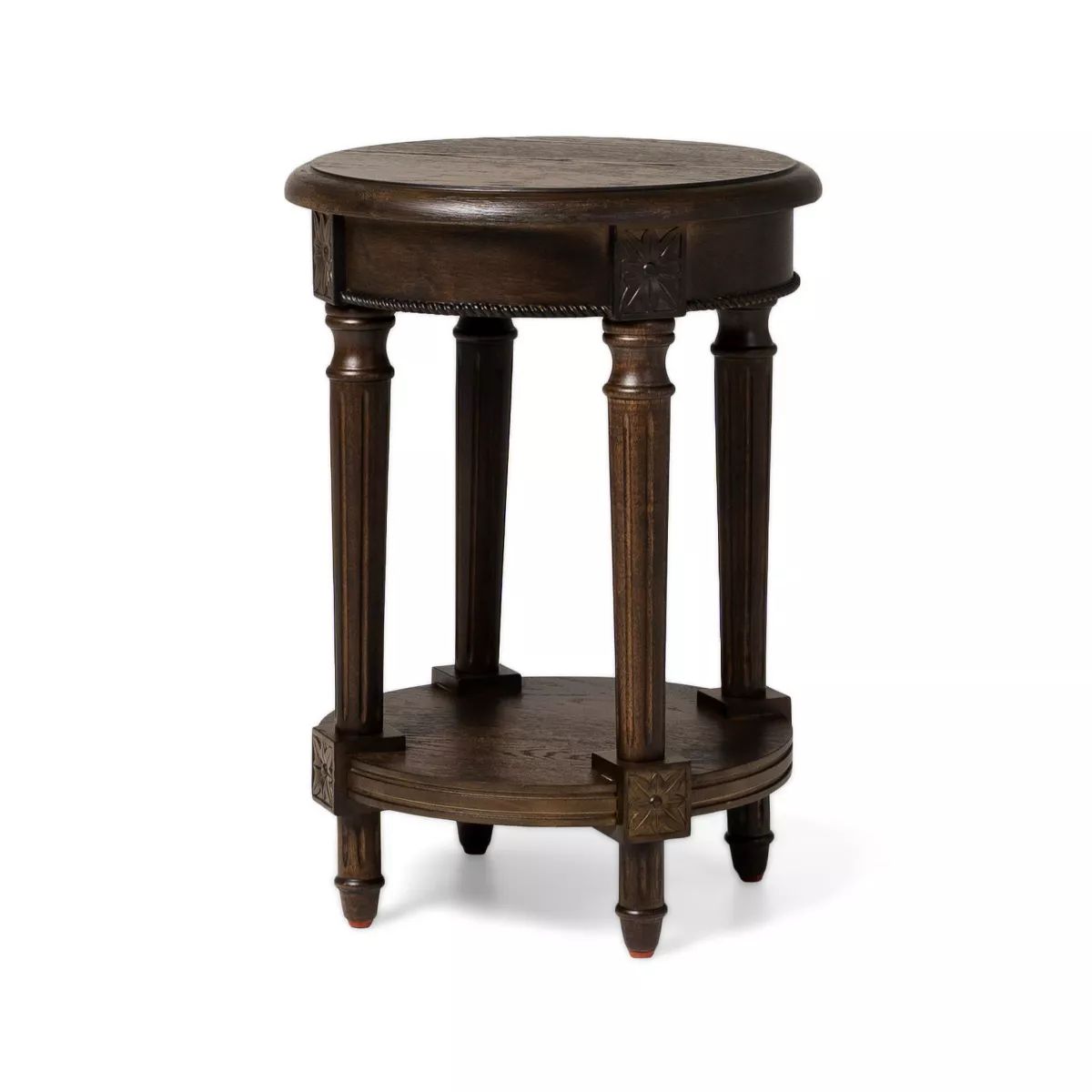 Maven Lane Pullman Traditional Round Wooden Side Table | Target