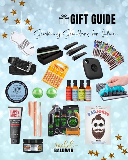 ✨Tis the season for GIFT GUIDES! 🎁 

Check out my fav stocking stuffers for HIM - including beard grooming must-haves, wardrobe-staple socks, and a book of dad jokes to endlessly entertain your littles 💙 

#LTKGiftGuide #LTKHoliday #LTKmens