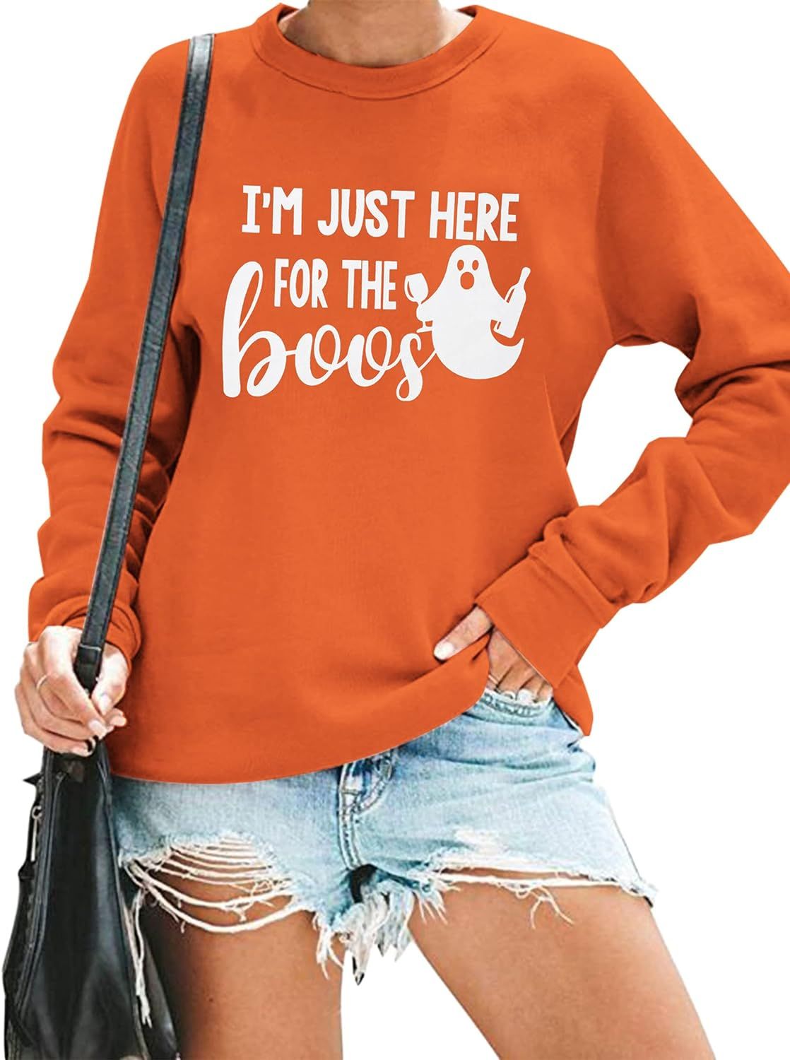 BLANCHES Fall Sweatshirt Women Long Sleeve Shirt Pumpkin Graphic Pullover Halloween Tops | Amazon (US)
