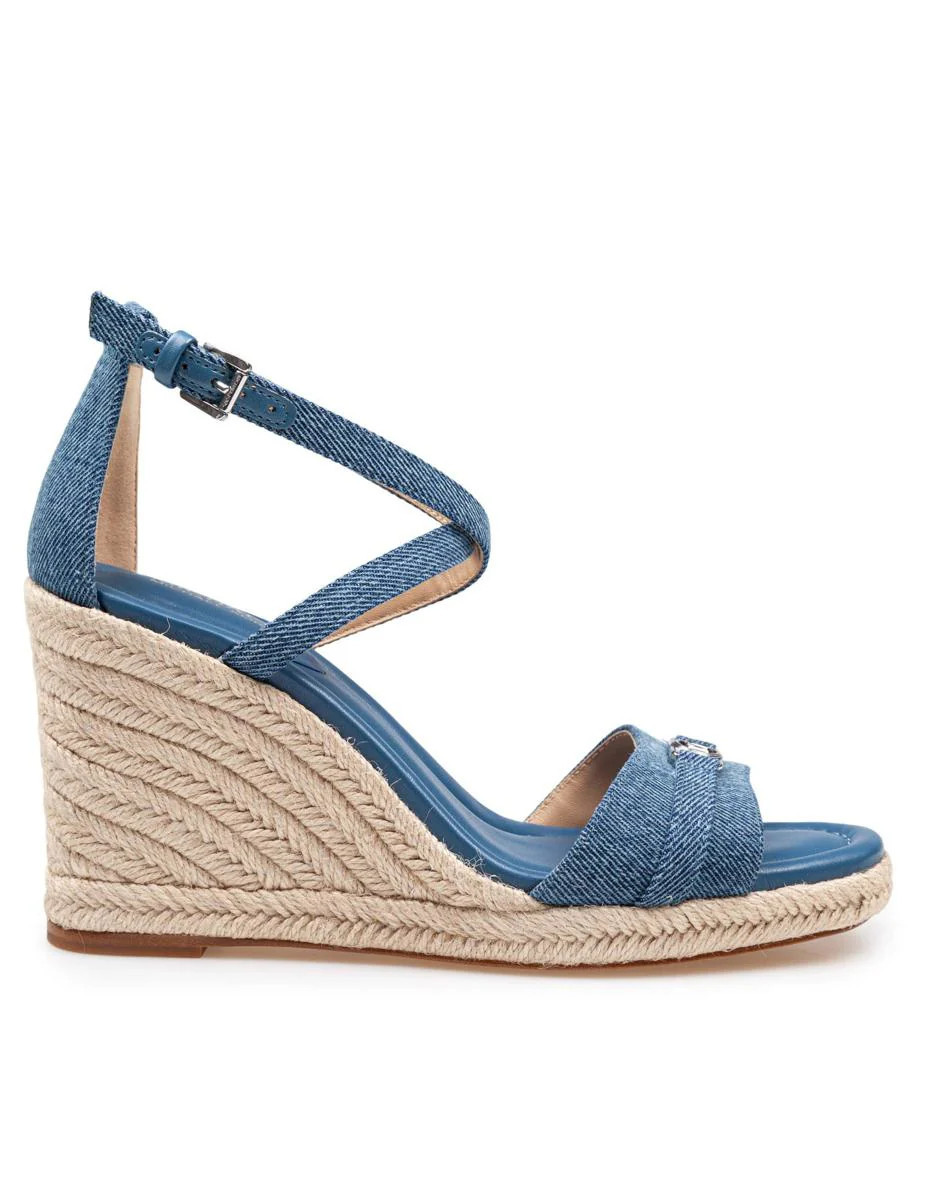 Michael Kors Denim Wedge Sandal | Baltini