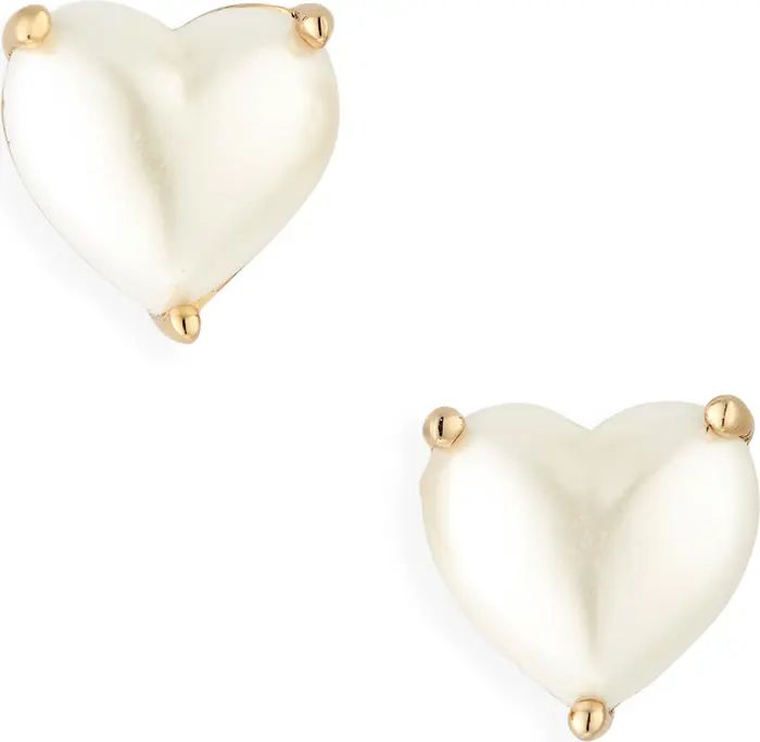 kate spade new york my love cubic zirconia heart stud earrings | Nordstrom | Nordstrom