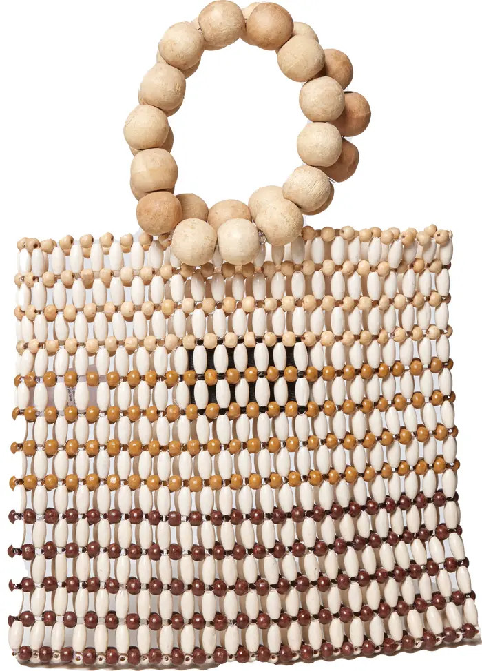 Riley Wood Bead Bracelet Handle Bag | Nordstrom