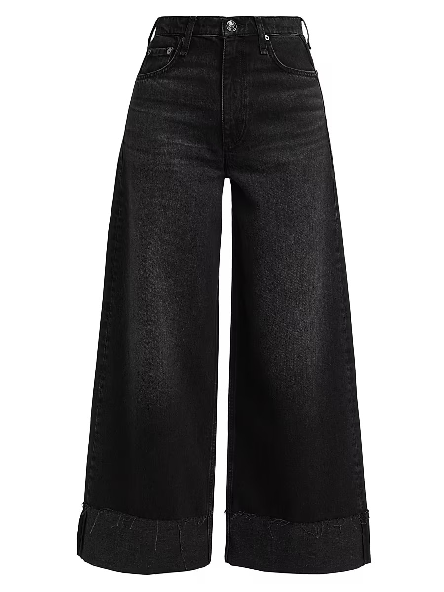 Women's Sofie High-Rise Wide-Leg Cuffed Jeans - Blair - Size 28 | Saks Fifth Avenue