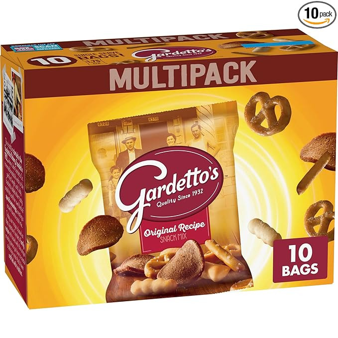 Gardetto's Original Recipe Snack Mix, Crunchy Breadsticks, Pretzels & Roasted Rye Chips, Kosher S... | Amazon (US)