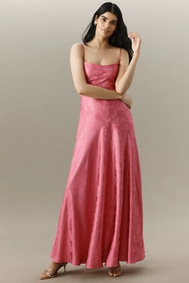 Mare Mare Emmy Corset Jacquard Maxi Dress | Anthropologie (US)