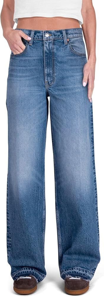 Women High Rise Loose Straight Jeans Wide Leg Pants | Amazon (US)