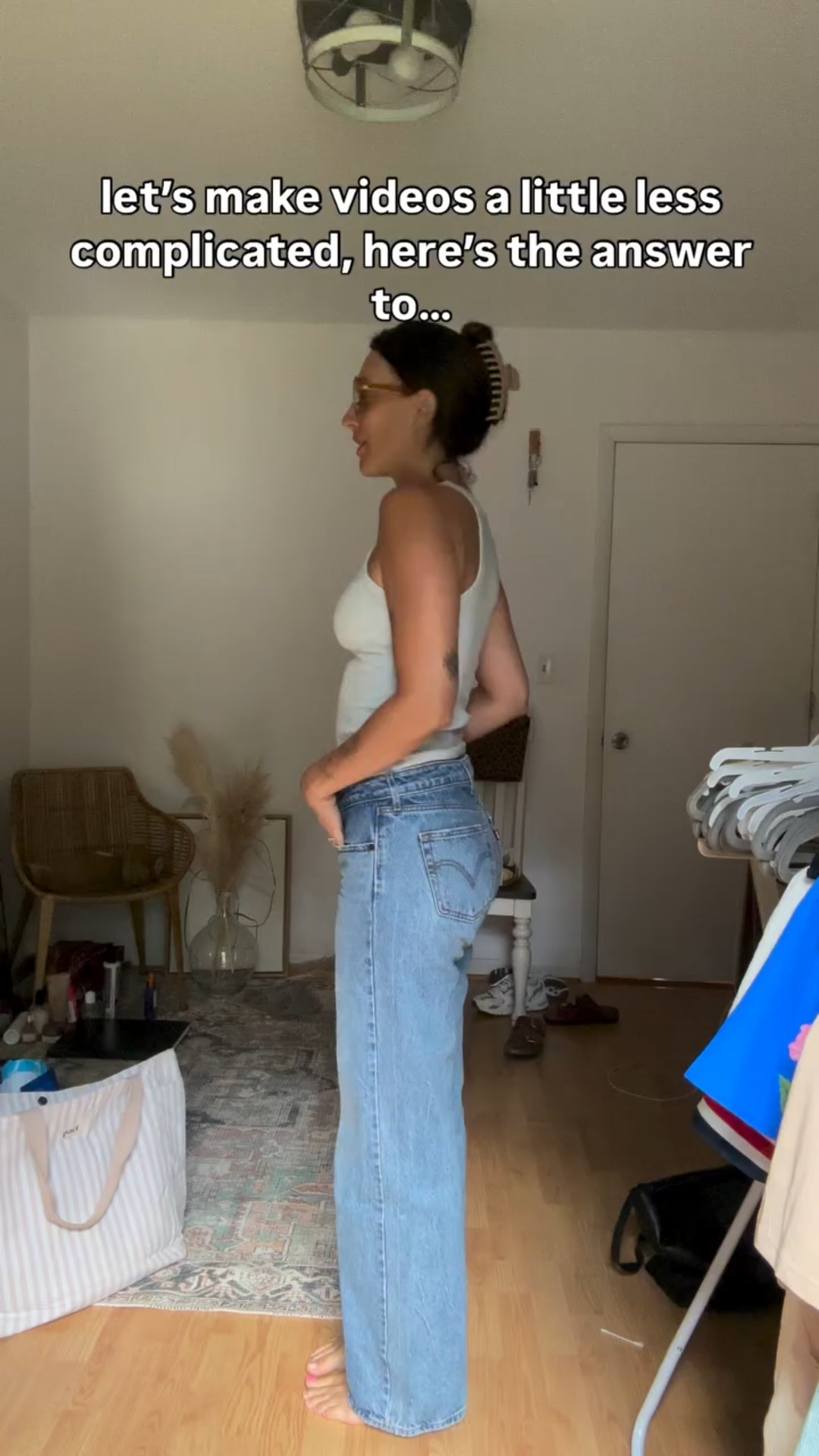 These are one of my favorite pair of jeans! If you would like the info on them just ask me, OR head to the blue lync in my bio :) 

Making videos a little less complicated around here and keeping it real. Threw on my sunglasses real quick though because I’m looking a bit tired today 😆 I was up for a long time due to a really bad thunderstorm. I swear I was so afraid I thought for a moment that I should hide under the bed 😂 

Levi’s jeans are the best! Wearing my normal size 27”


#LTKSeasonal #LTKStyleTip