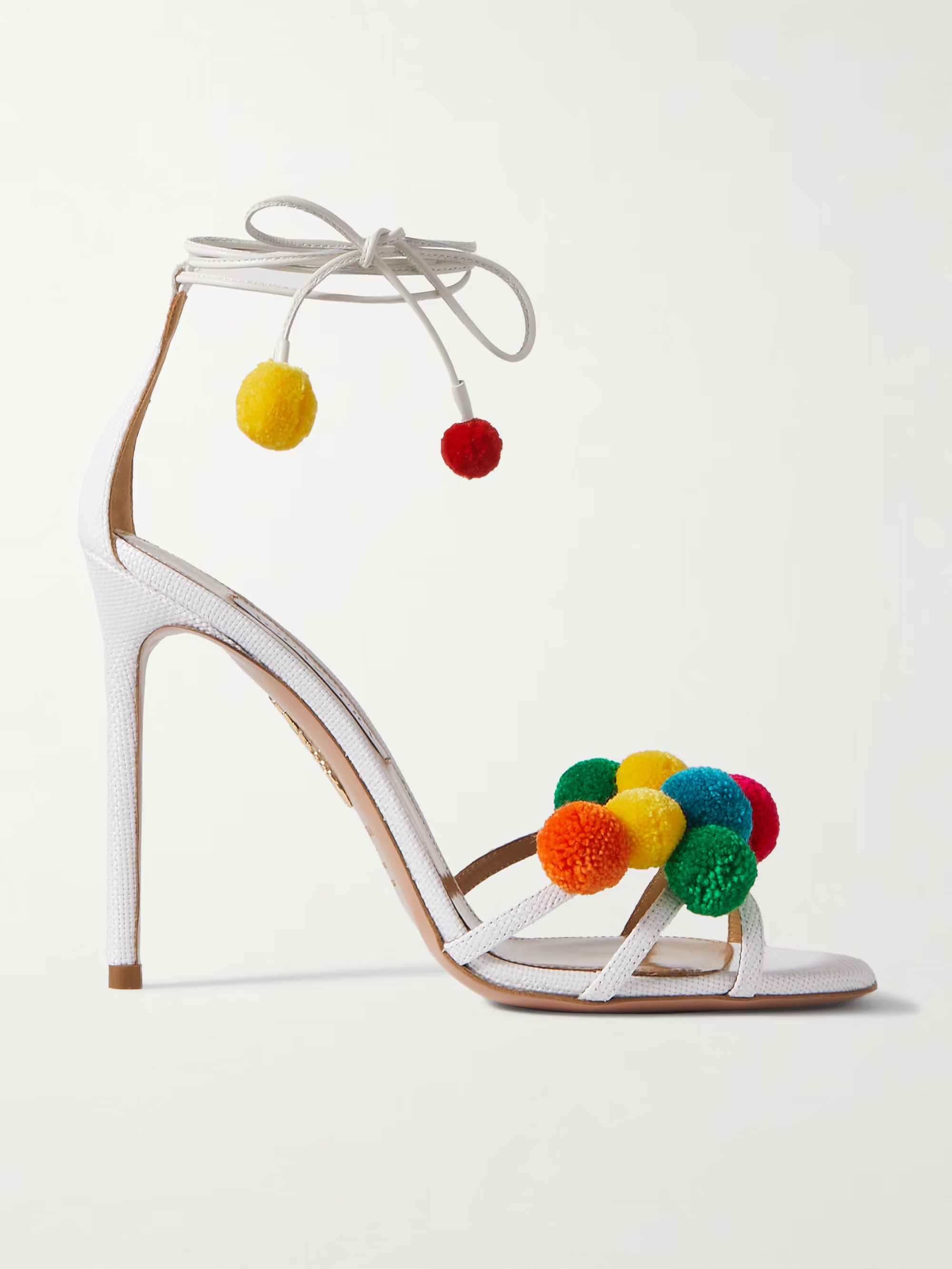 Fiesta 105 embellished raffia and leather sandals | NET-A-PORTER APAC