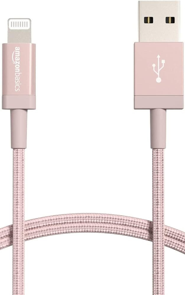 Amazon Basics USB-A to Lightning Charger Cable, Nylon Braided Cord, MFi Certified Charger for App... | Amazon (US)