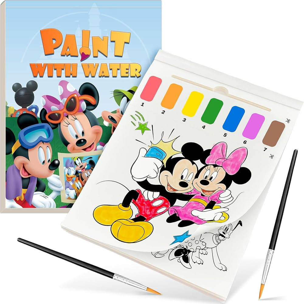Paint with Water Coloring Book for Kids, 3 in 1 Watercolor Painting Books Kit for Kids Ages 4 5 6... | Amazon (US)
