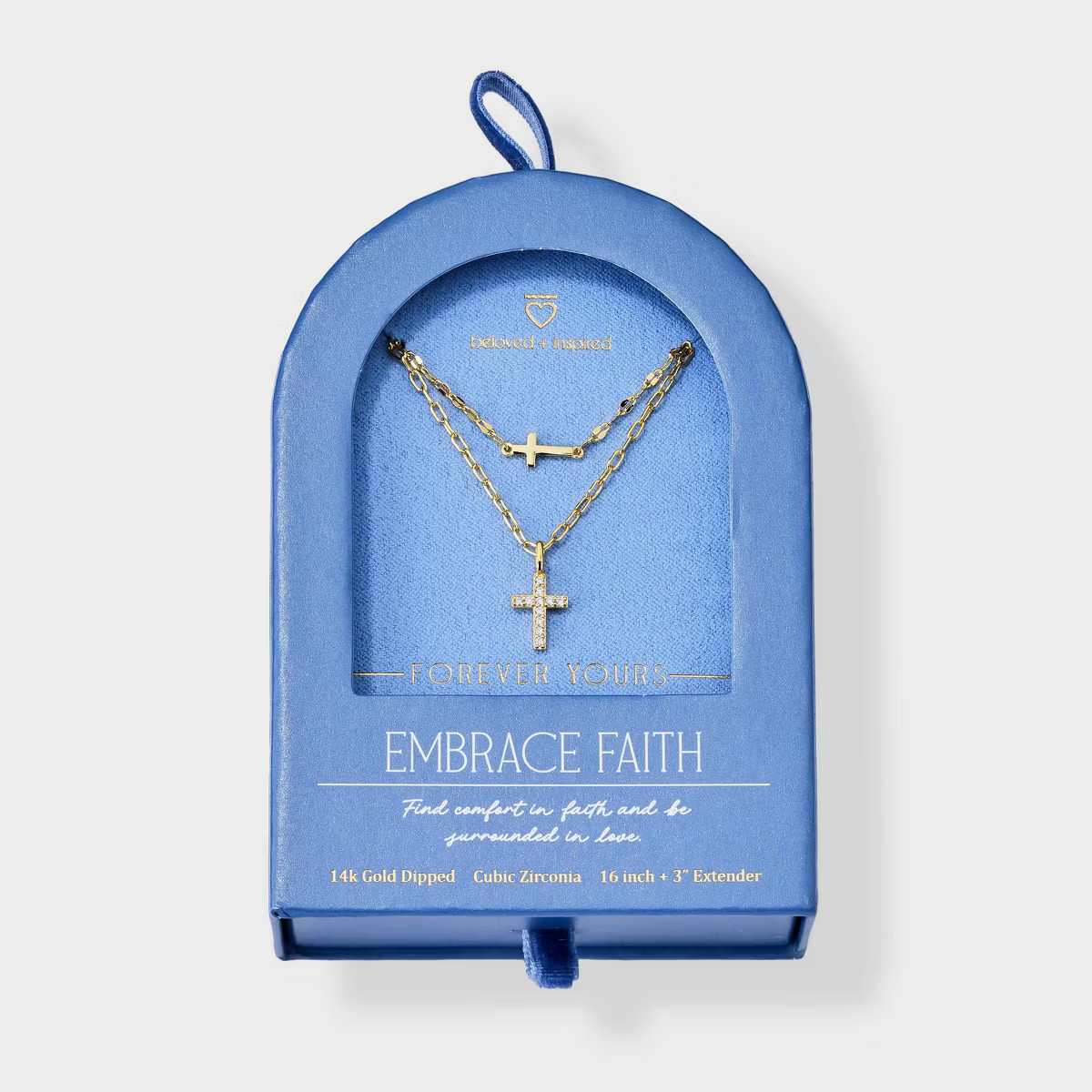 Beloved + Inspired 14K Gold Dipped Multi-Strand Necklace - Gold | Target