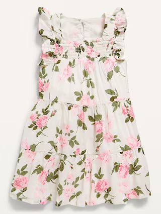 Ruffle-Trim Floral Swing Dress for Toddler Girls | Old Navy (US)