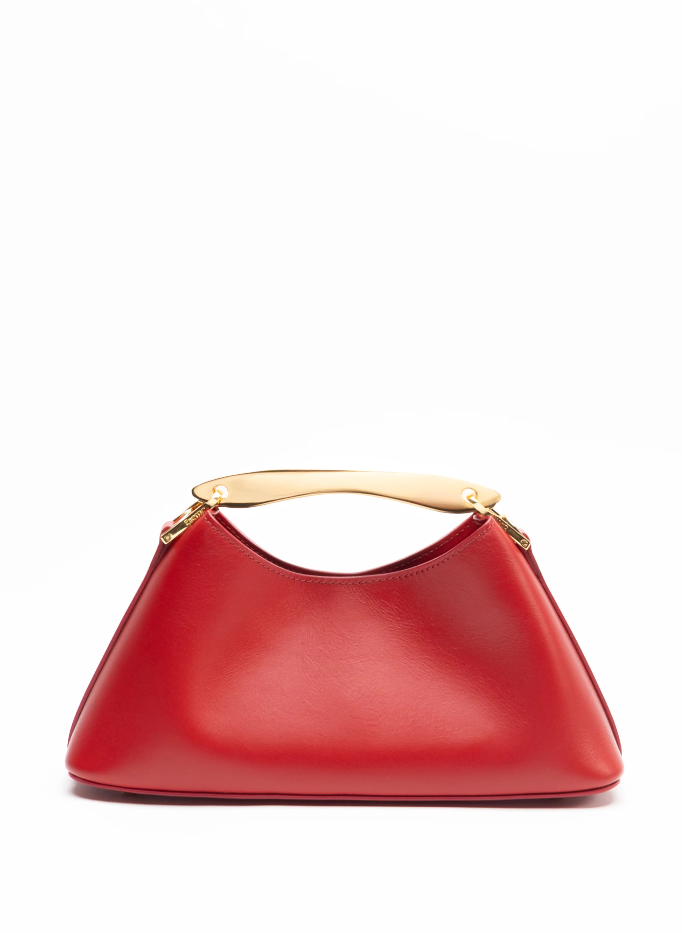 Mini Boomerang Leather Red - Mini Designer Handbag - Elleme | Elleme