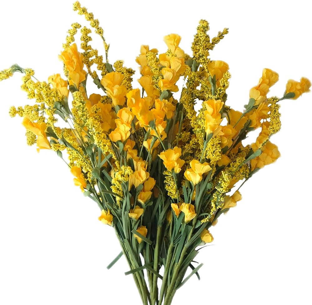 TEMPUS 10Pcs Artificial Flower Bulk Spring/Summer Flowers Wedding Party Vase Bouquet Floral Arran... | Amazon (US)