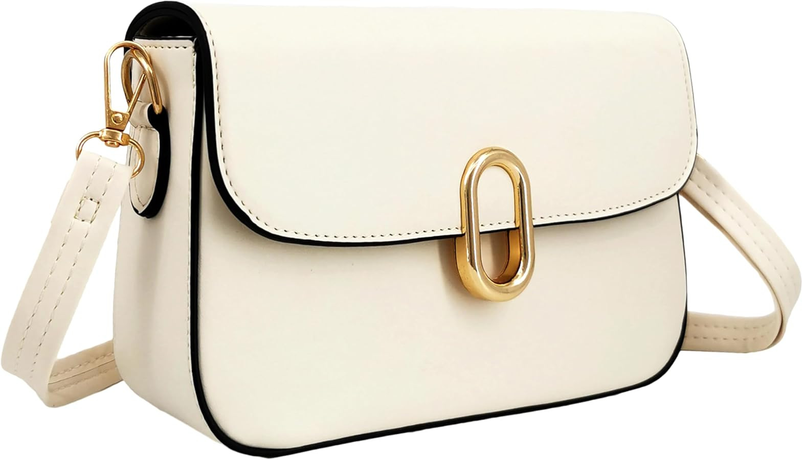 PORT&LOTUS Small Compact Square Plain Crossbody Purses for Women with Adjustable Shoulder Strap a... | Amazon (US)