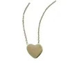 Time and Tru Women's Gold Tone Heart Pendant Necklace 18" with Extender - Walmart.com | Walmart (US)