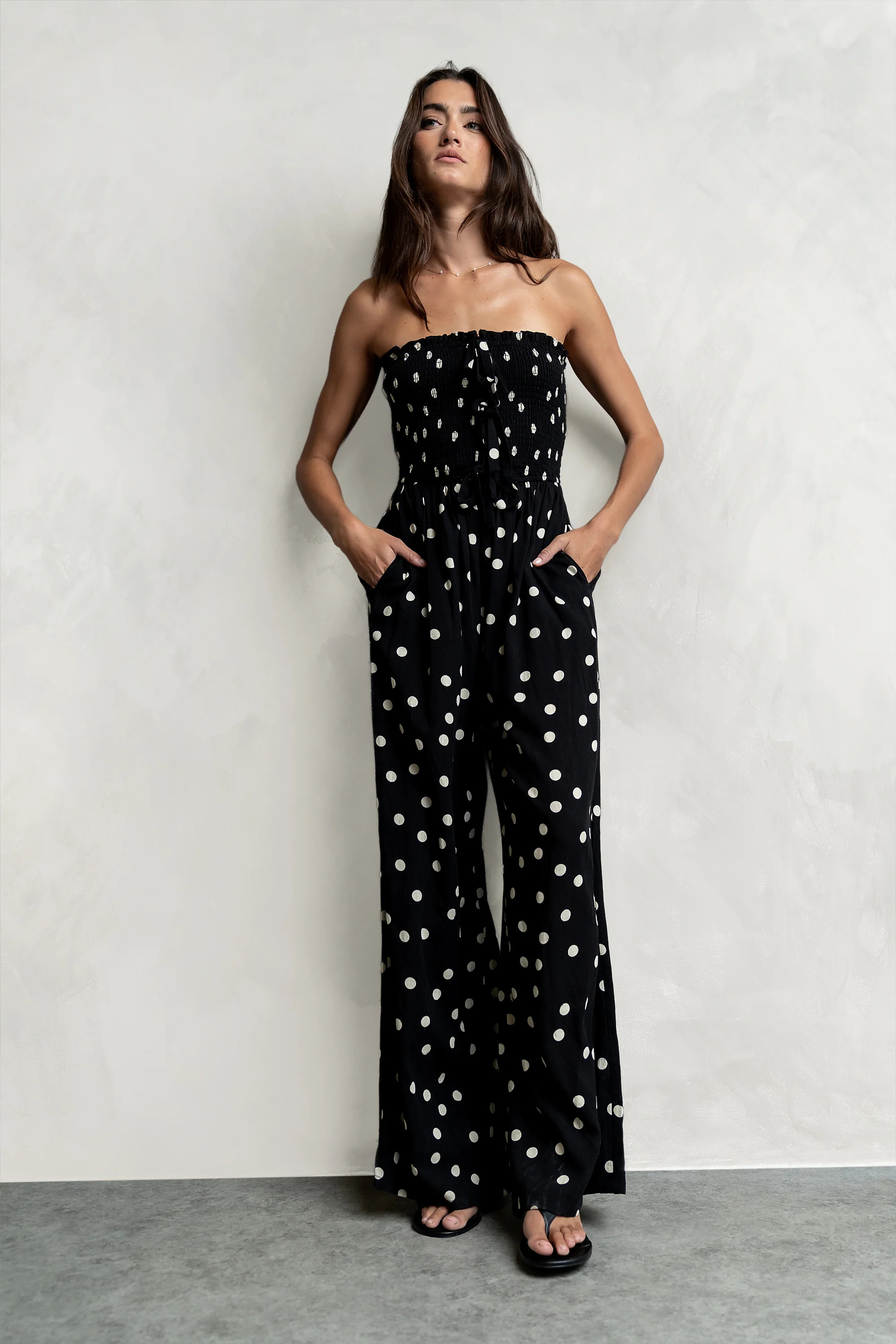 Alessia Polka Dot Jumpsuit | Böhme US