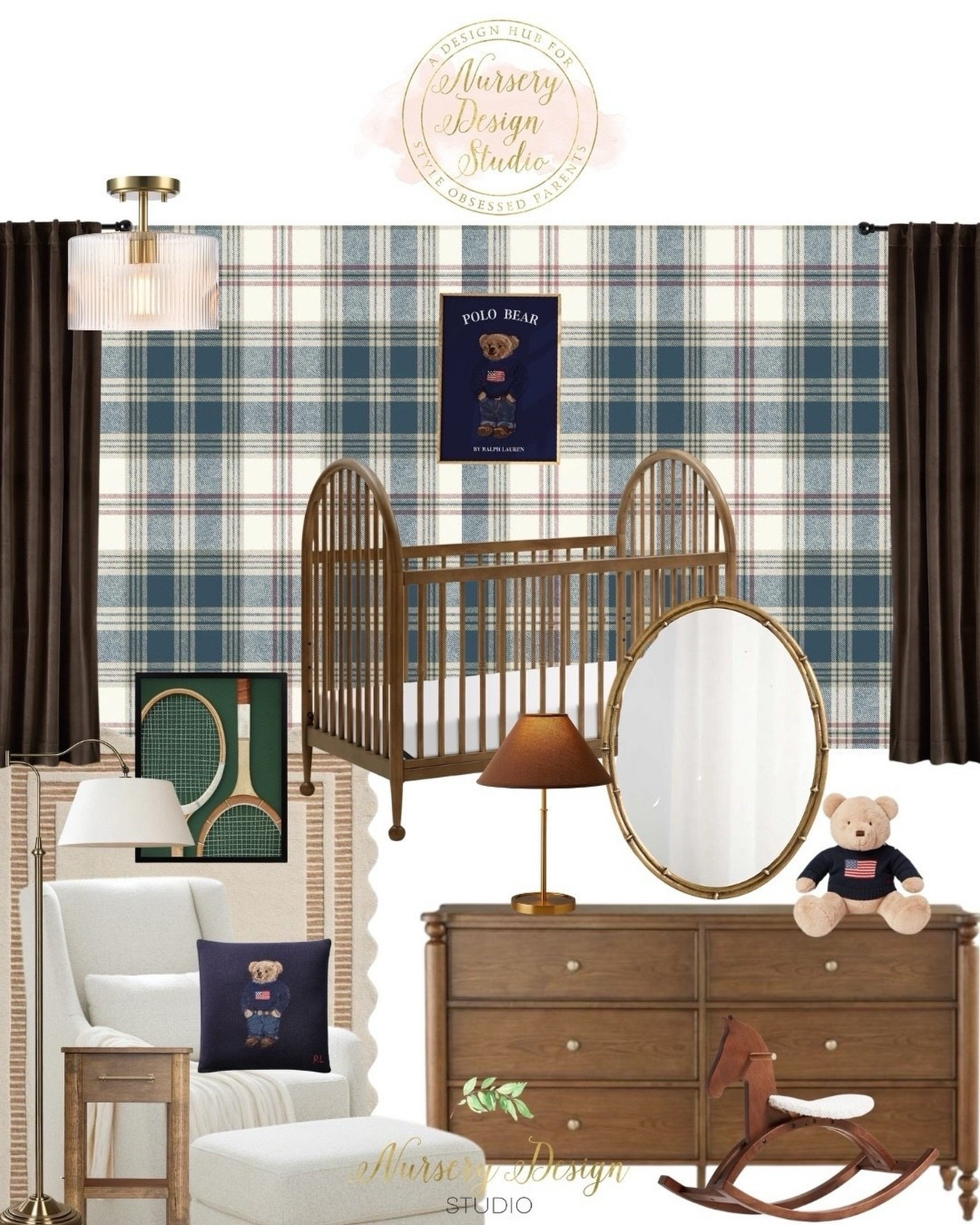 If Ralph Lauren designed a nursery, it would look like this. Heritage plaid, warm woods, and that perfectly lived-in charm that never feels try-hard.



#LTKHome #LTKBump #LTKSaleAlert