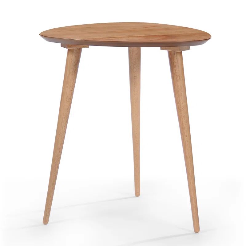 Kamile 22.75'' Tall Solid Wood 3 Legs End Table | Wayfair North America