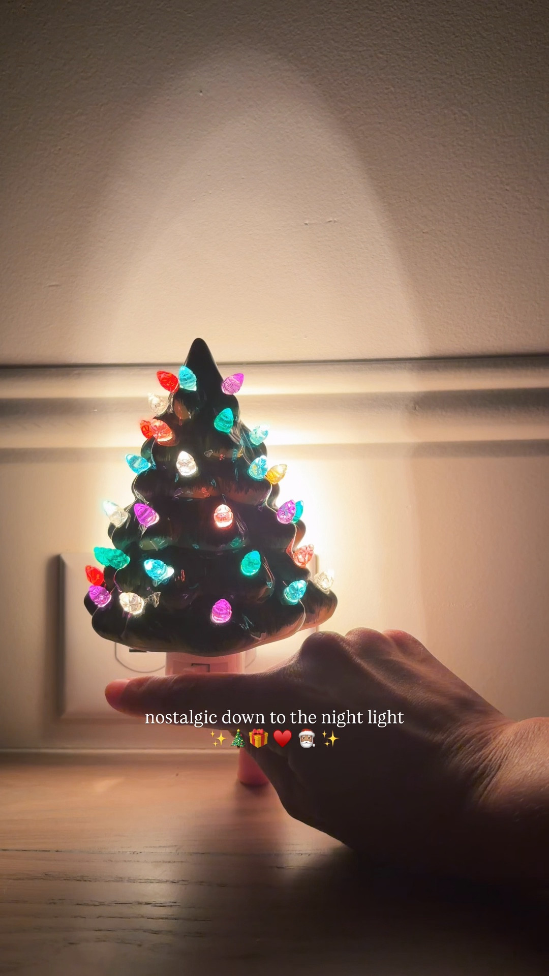 Cute 90s Christmas night light! Being so much joy to their little hallway. 

#LTKFamily #LTKKids #LTKHoliday