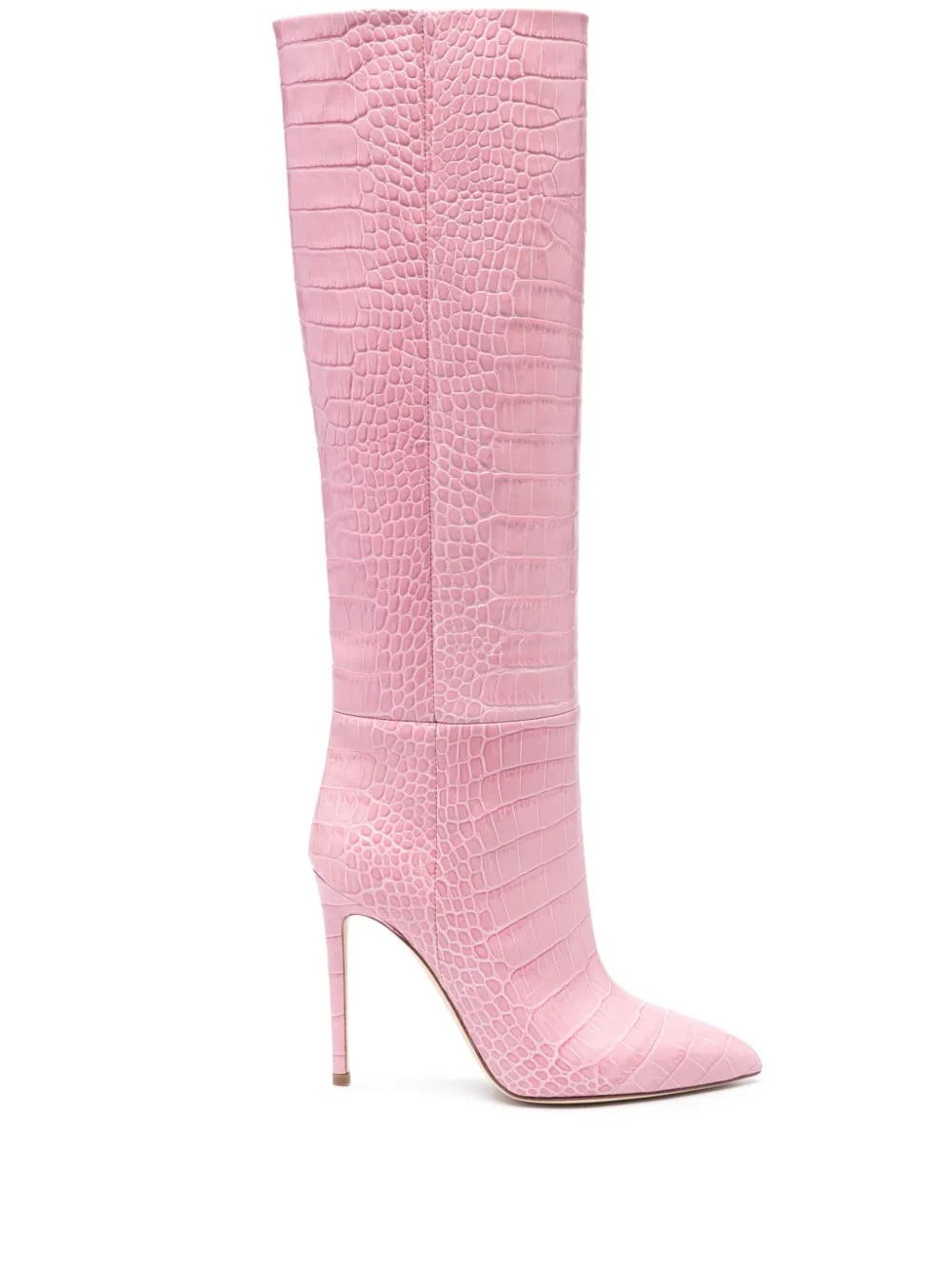 croc-effect knee-high boots | Farfetch Global