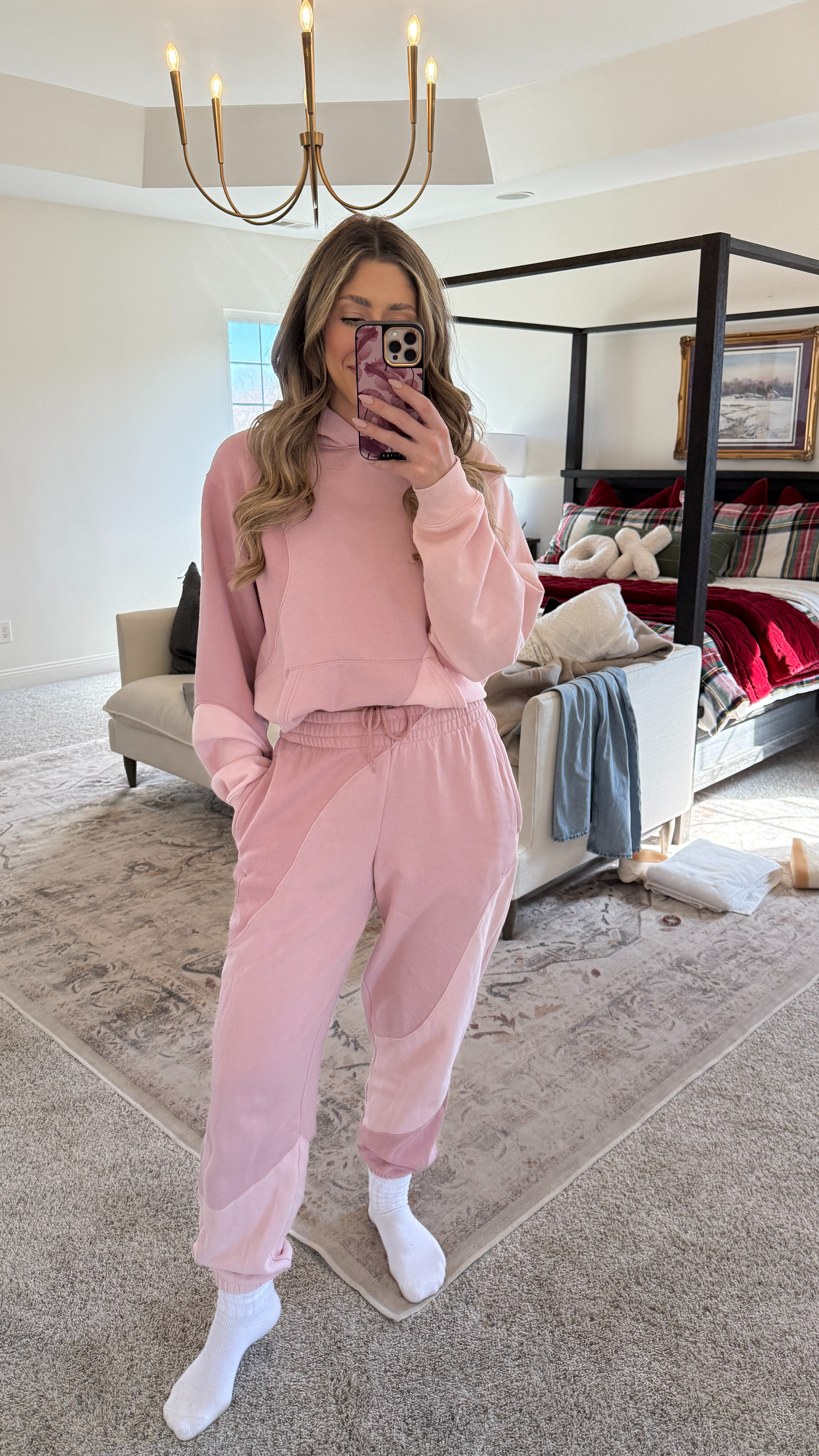 Casual Valentines & Galentines Day outfit idea from Alo💓✨ 

alo, alo yoga, pink sweat set, athleisure set, two piece set, valentines day outfit idea, casual outfit idea, galentines day outfit idea, tall girl friendly, boy mom, mom of 4, Samantha Bauchmann 

 #LTKSeasonal #LTKFindsUnder100 #LTKStyleTip
