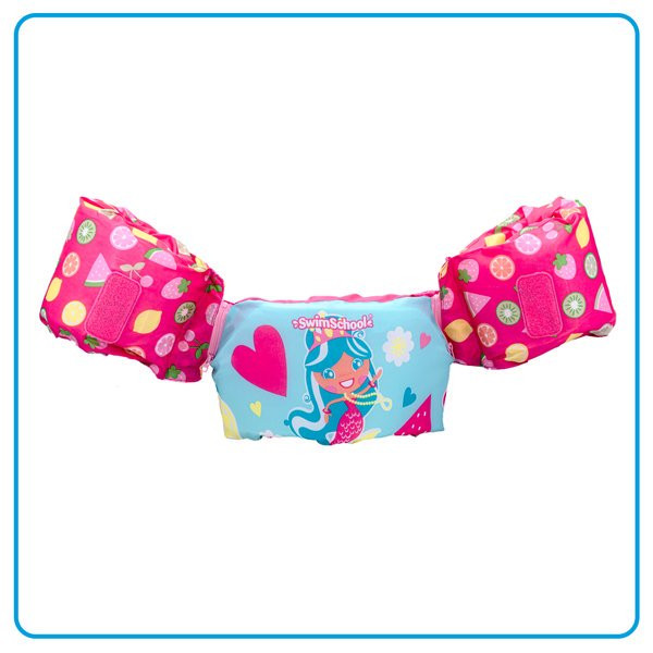 Swim School 2-in-1 Pink Mermaid Flotation Vest, Ages 4-6 Years - Walmart.com | Walmart (US)