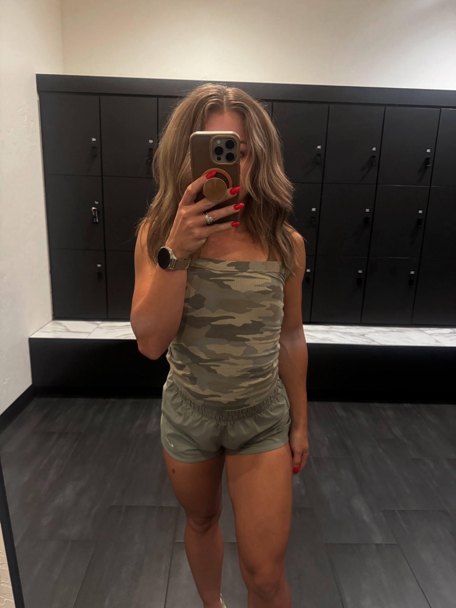 🇺🇸🦅🫡 my fav camo tank top lately because it goes with everything - Nike shorts, denim shorts or even sweatpants to lounge around the house. Only $12 ‼️

#LTKPetite #LTKActive