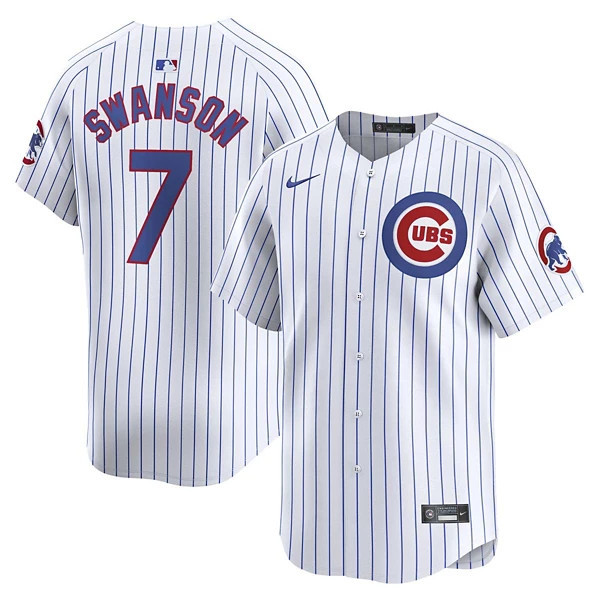 Chicago Cubs Dansby Swanson #7 Nike Limited Jersey Medium White | Scheels