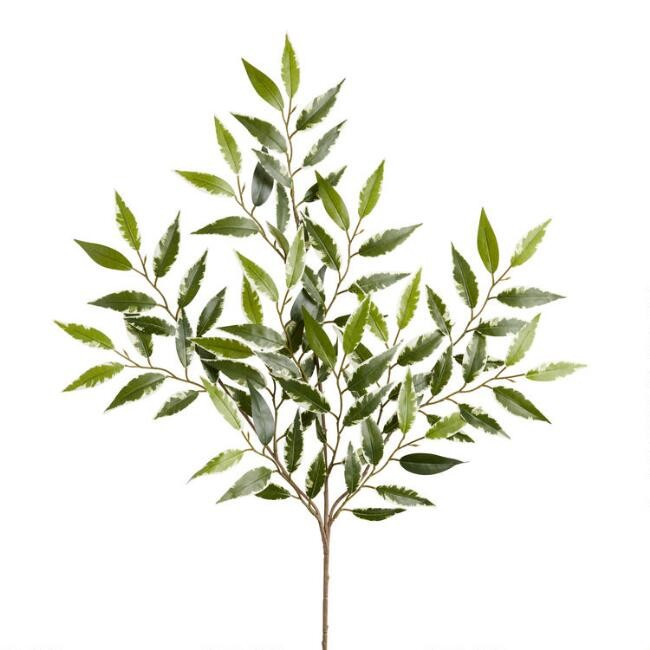 Pier Place Cream And Green Faux Smilax Spray | World Market