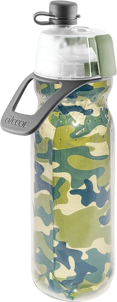 O2COOL Mist 'N Sip Misting Water Bottle 2-in-1 Mist And Sip Function With No Leak Pull Top Spout ... | Amazon (US)