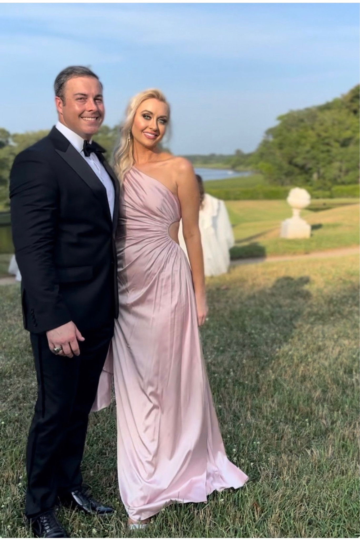 The most perfect gown for a black tie wedding! I felt feminine and comfortable the whole time! It’s lined inside (which was great in the South Carolina heat not showing sweat!) And it’s currently on sale!

#LTKWedding #LTKTravel #LTKSaleAlert