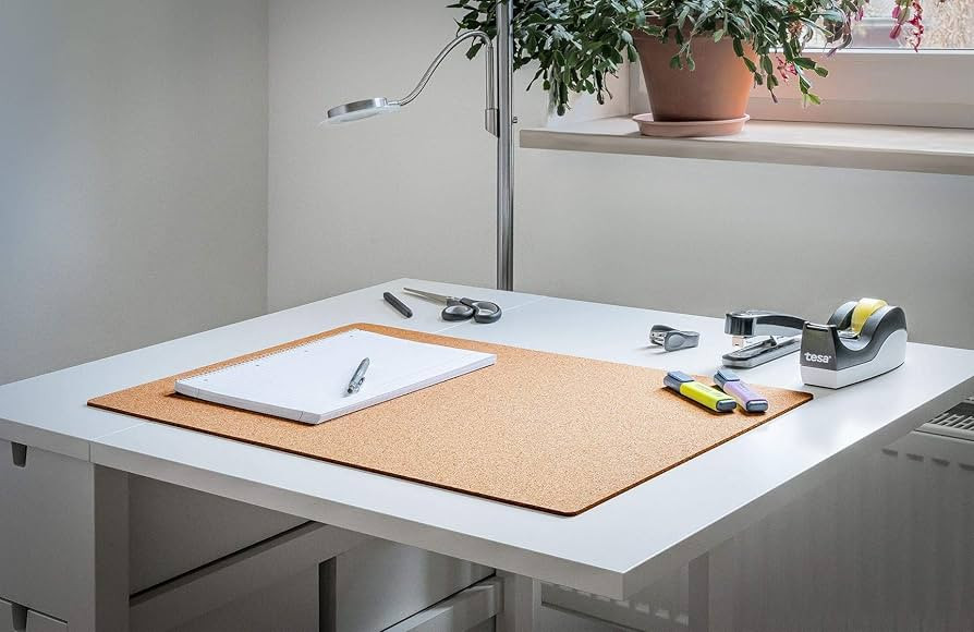 Schreibunterlage aus Kork | Kork Schreibtischunterlage für Büro & Homeoffice | Office-Mat | Des... | Amazon (DE)