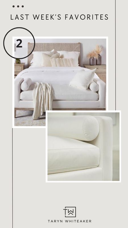 White upholster bench for bedroom 

#LTKHome