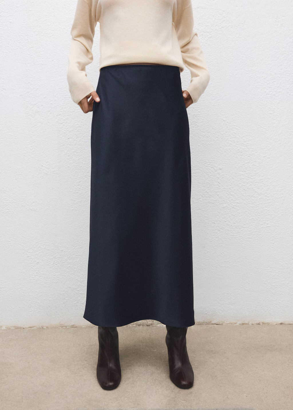 Satin long skirt - Women | MANGO USA | Mango (US/MX/AU)