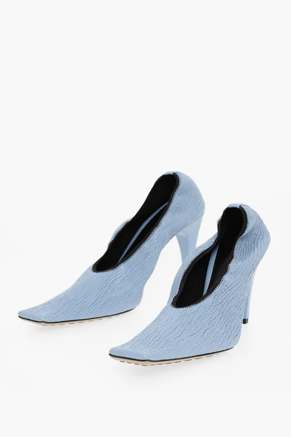 Bottega Veneta Leather Crunch Sharpei Pumps 9Cm | Shop Simon