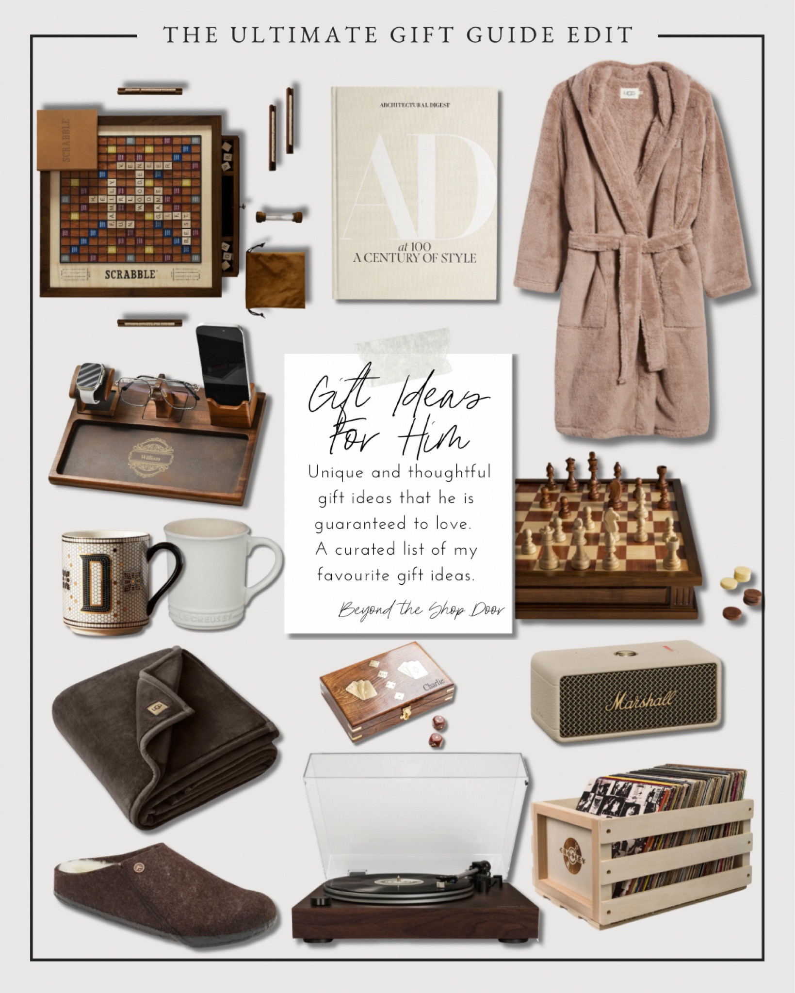 Gift Ideas For Him | The Ultimate Gift Guide Edit

Unique and thoughtful gift ideas that he is guaranteed to love. 

A curated list of my favourite gift ideas.

🤎🤎

#LTKGiftGuide #LTKOver40 #LTKMens