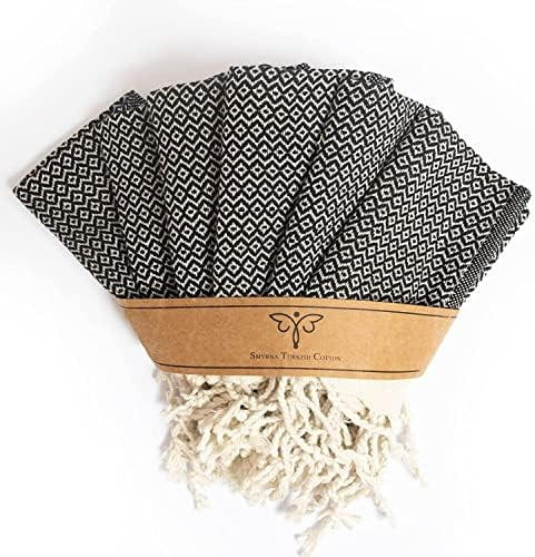 Smyrna Turkish Cotton Wash Cloths Pack of 6 | 100% Natural Cotton, 12"x17" | Versatile Bath Towels f | Amazon (US)