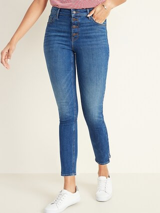 High-Waisted Button-Fly Rockstar Jeans for Women | Old Navy (US)