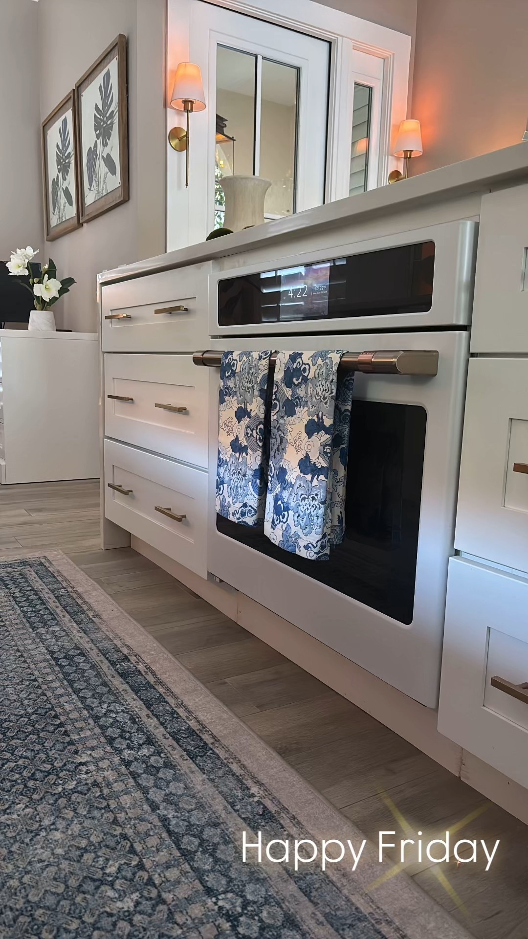 Ruggable, runner, Amano style chic gold decor blue and white decor tea towels 

#LTKHome