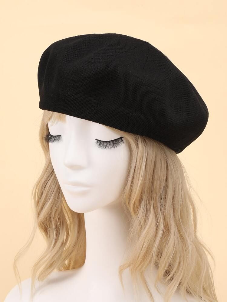 Solid Ribbed Beret | SHEIN