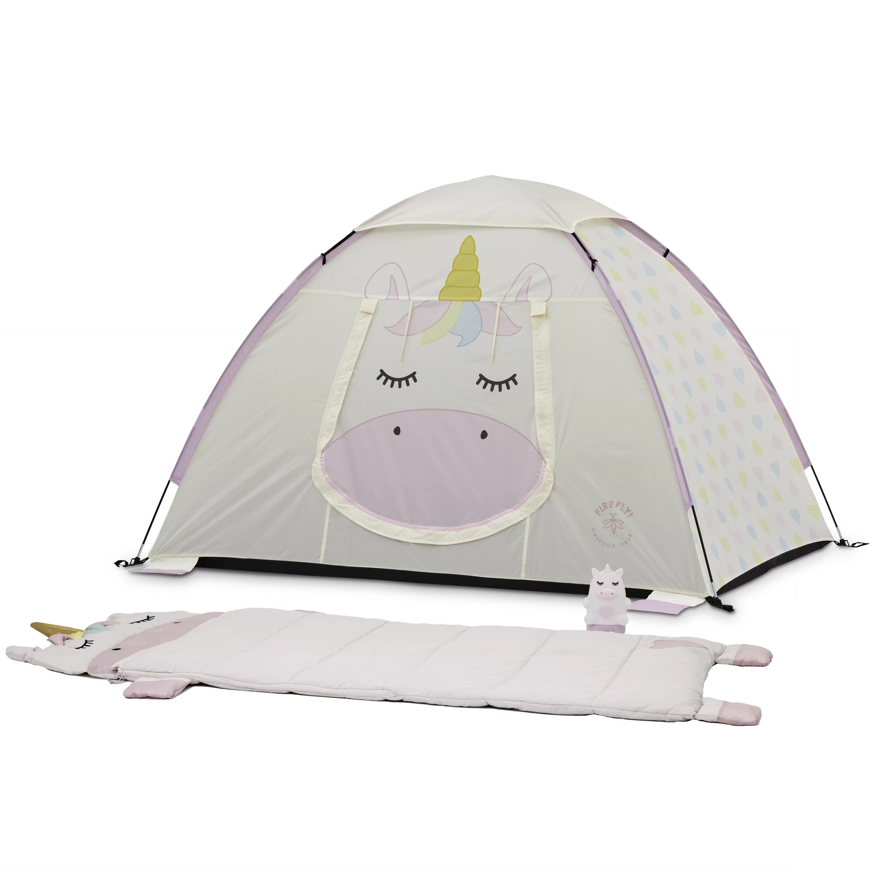 Firefly! Outdoor Gear Sparkle the Unicorn Kid's Camping Combo (One-room Tent, Sleeping Bag, Lante... | Walmart (US)