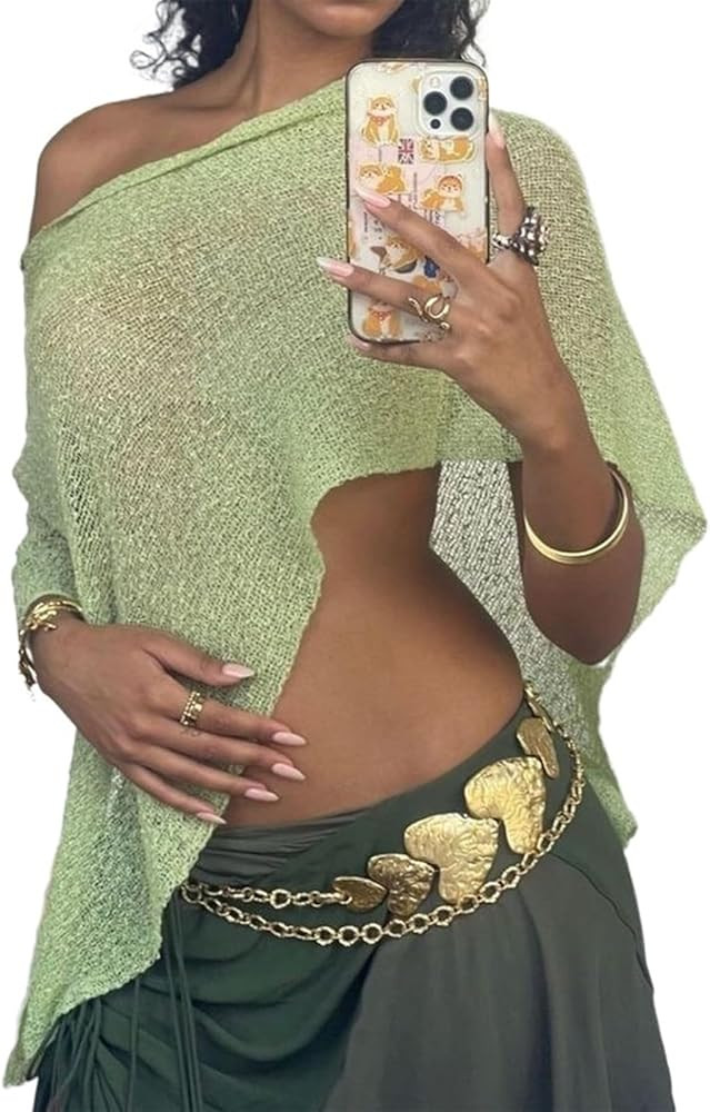 Mesh Poncho, Womens Sheer Poncho Shrug Bolero, Lightweight Summer Shrug Pullover Sweater | Amazon (US)