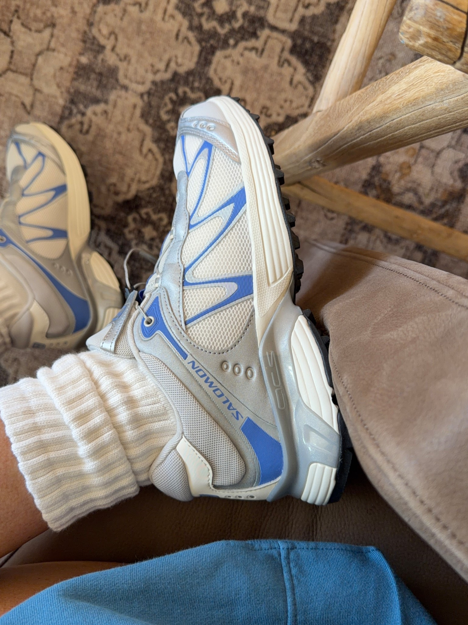 Casual mom vibes. Amazon socks  Sneakers run tts and are really comfy I love saloman sneakers! Daily drills set m/L and I always cuff the shorts once  


#LTKfitnessgoals #LTKmomlife